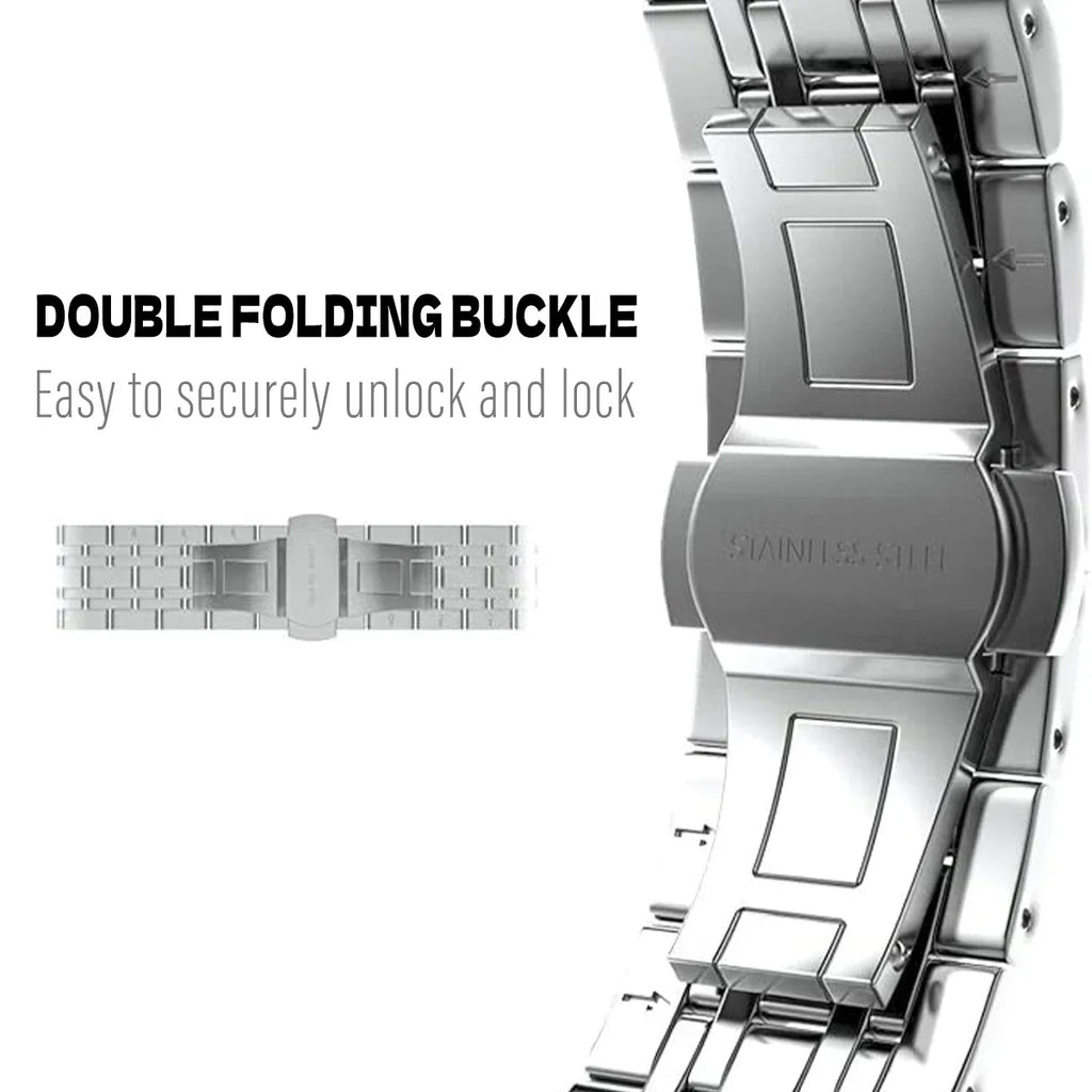 Garmin Stainless Steel Strap - Premium Metal Wristband