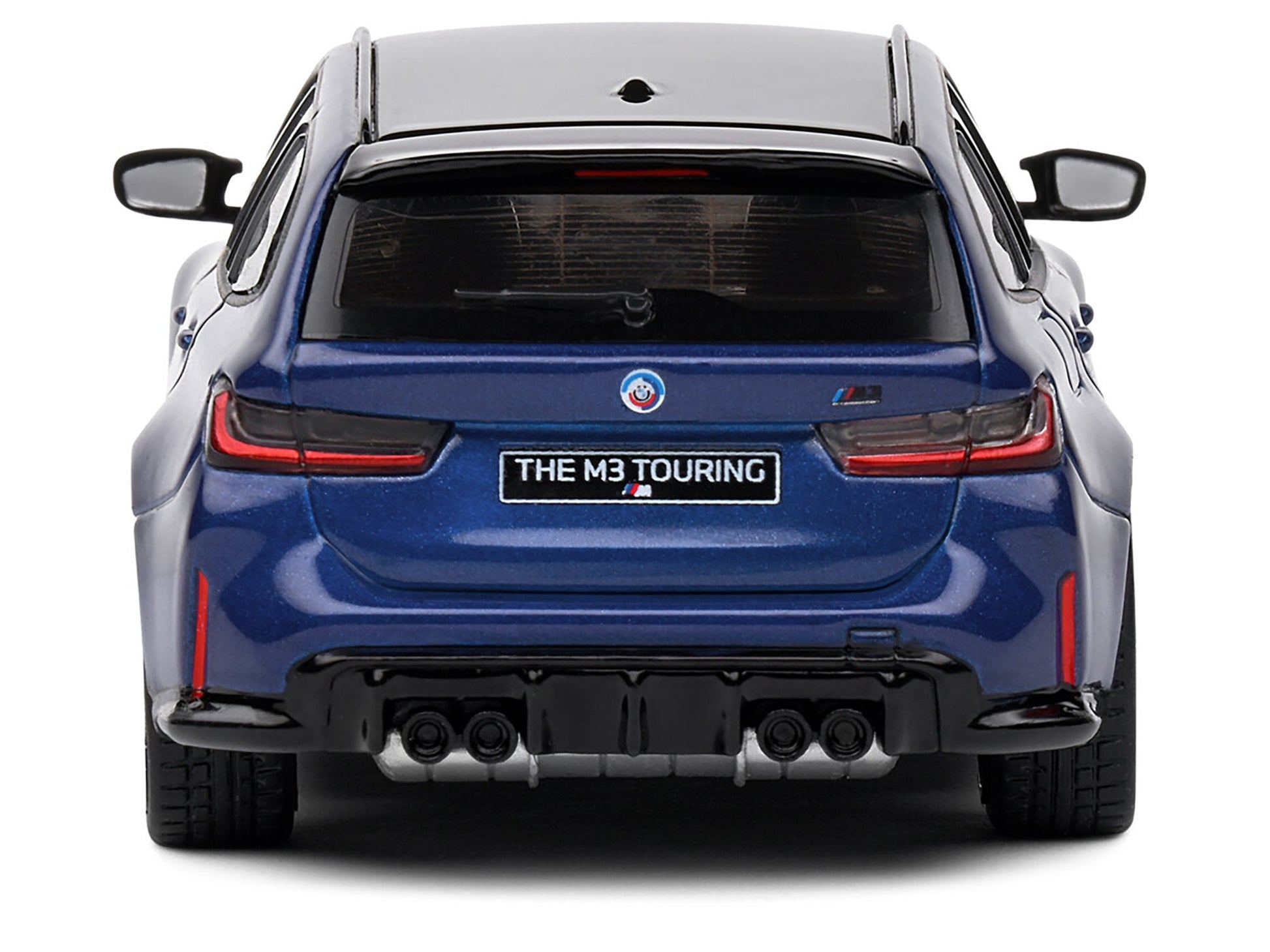 2023 BMW M3 Touring (G81) Competition San Marino Blue Metallic with Black Top 1/43 Diecast Model Car by Solido
