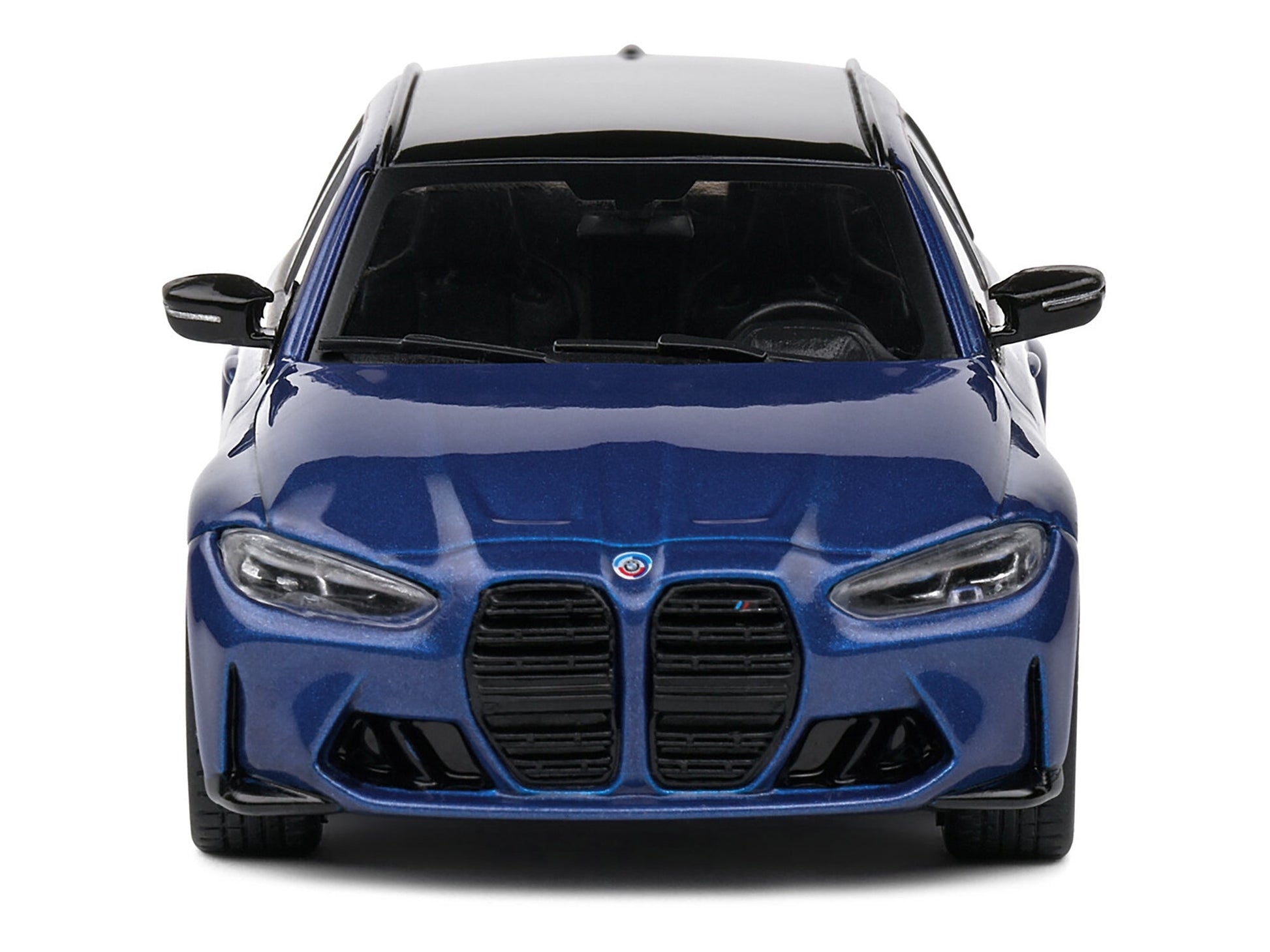 2023 BMW M3 Touring (G81) Competition San Marino Blue Metallic with Black Top 1/43 Diecast Model Car by Solido