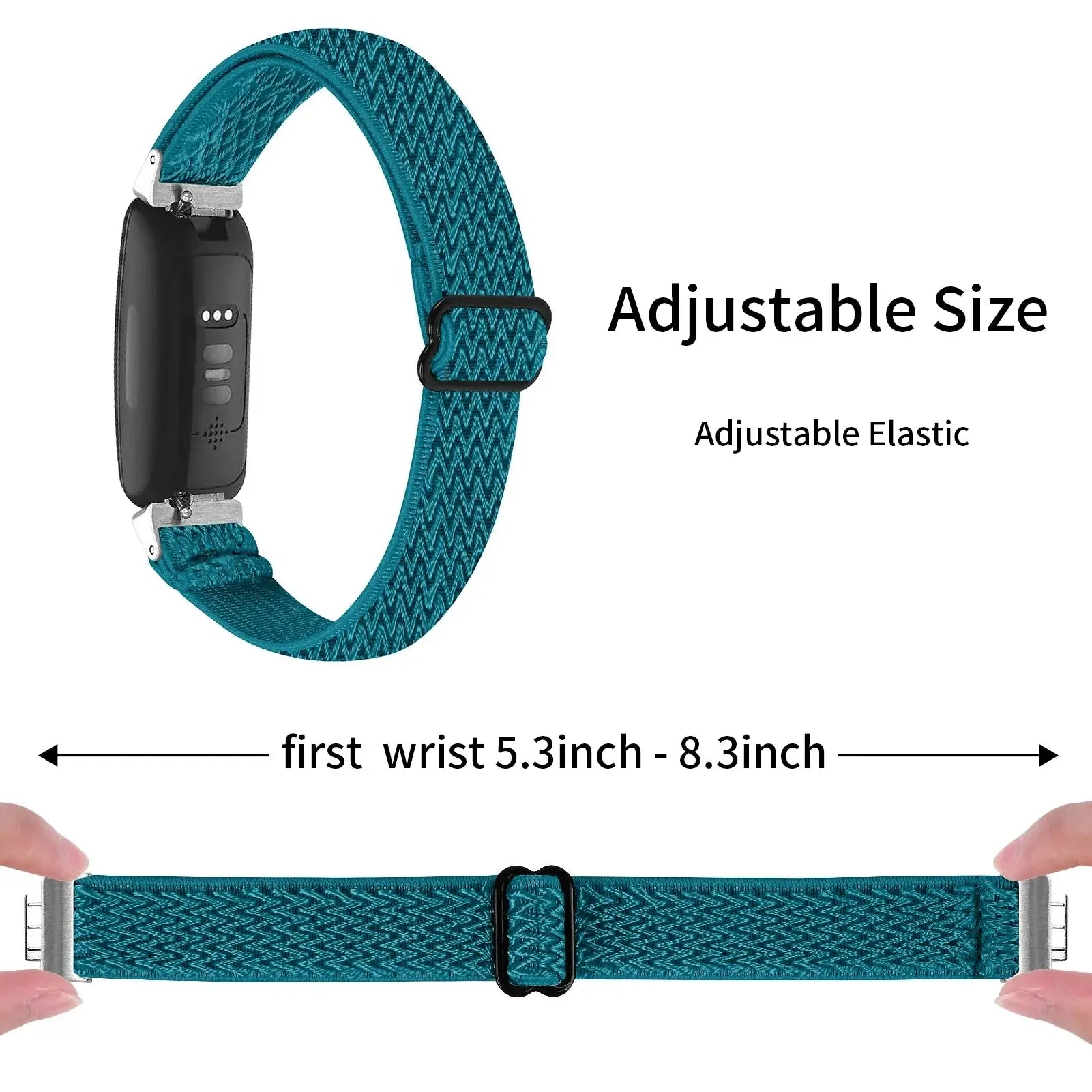 Fitbit Inspire 3, 2, 1, HR Nylon Band - Stretchy Durable Strap