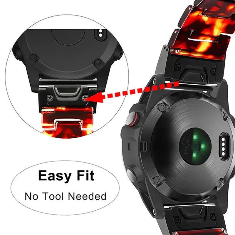 Garmin Resin Band - Sleek QuickFit Design for Style, Comfort