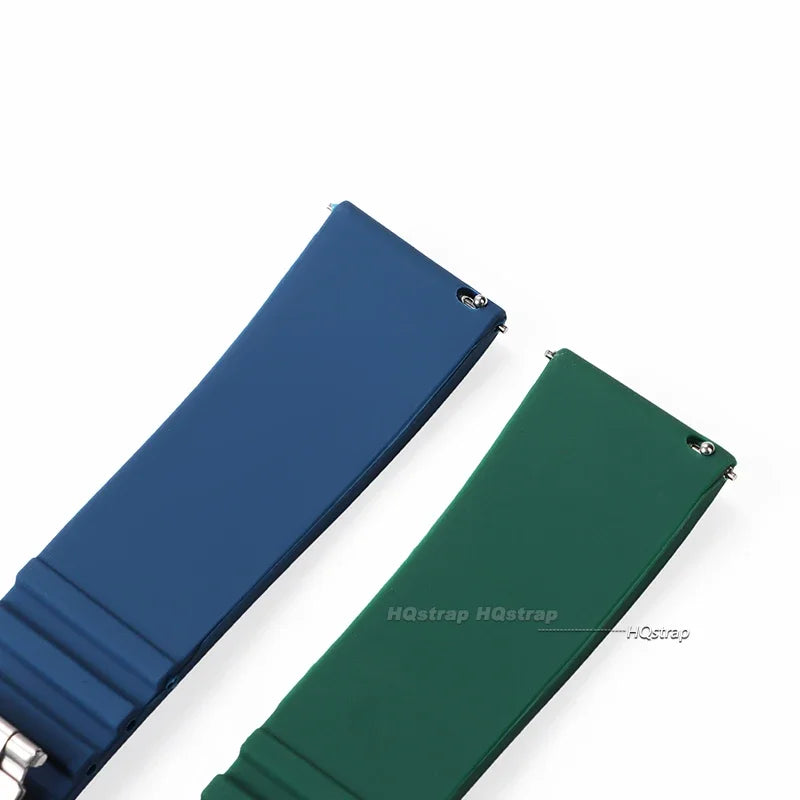 OnePlus Watch Band Silicone Rubber Strap Deployment Buckle Black Brown Green