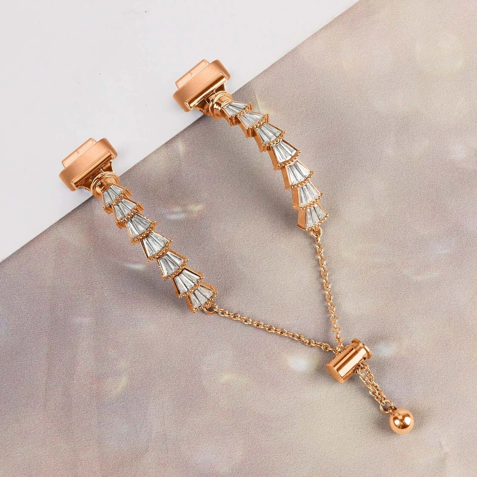 Fitbit Inspire 2, 1, HR Stainless Steel Band - Classic Metal Strap