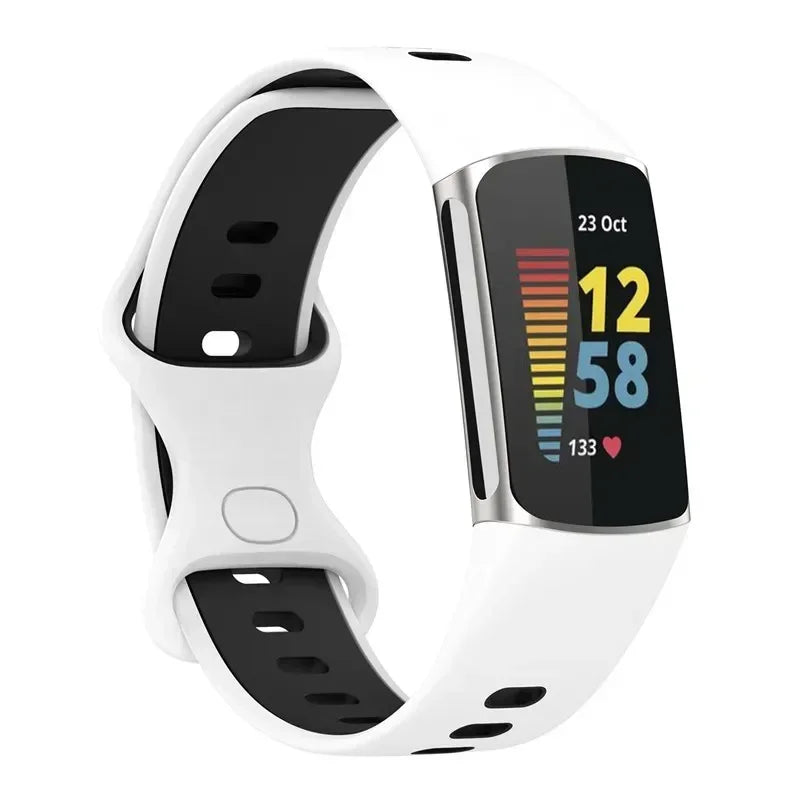 Fitbit Charge 5 6 Soft Silicone Strap - Sports Band