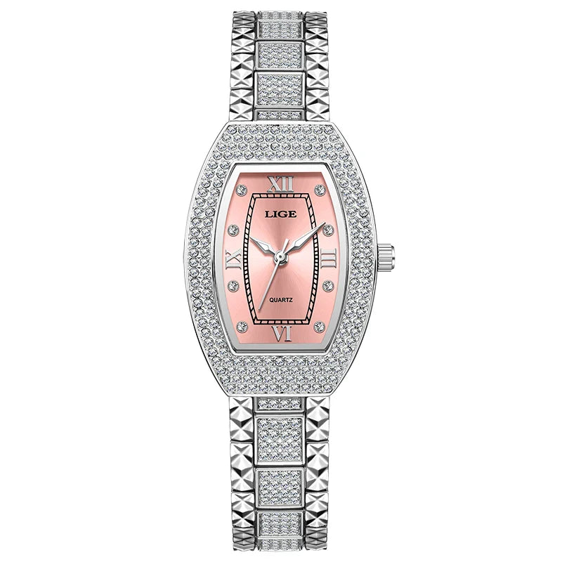 Women's Diamond Crystal Stainless Steel Dress Watch