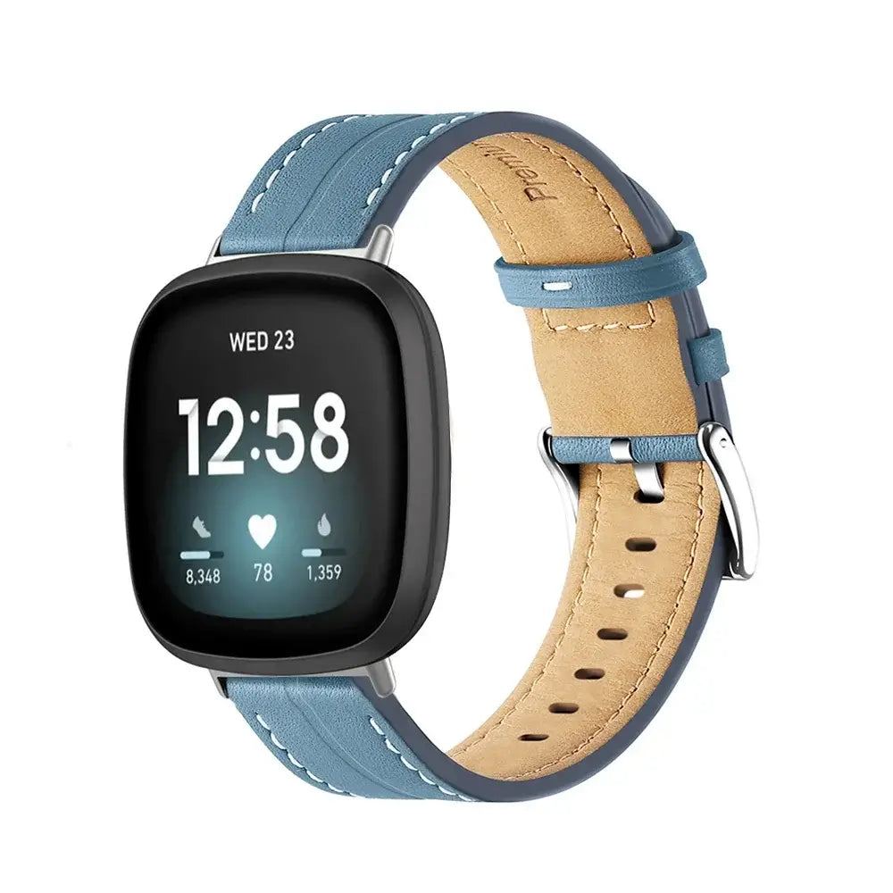 Fitbit Versa & Sense Leather Band - Premium Comfort