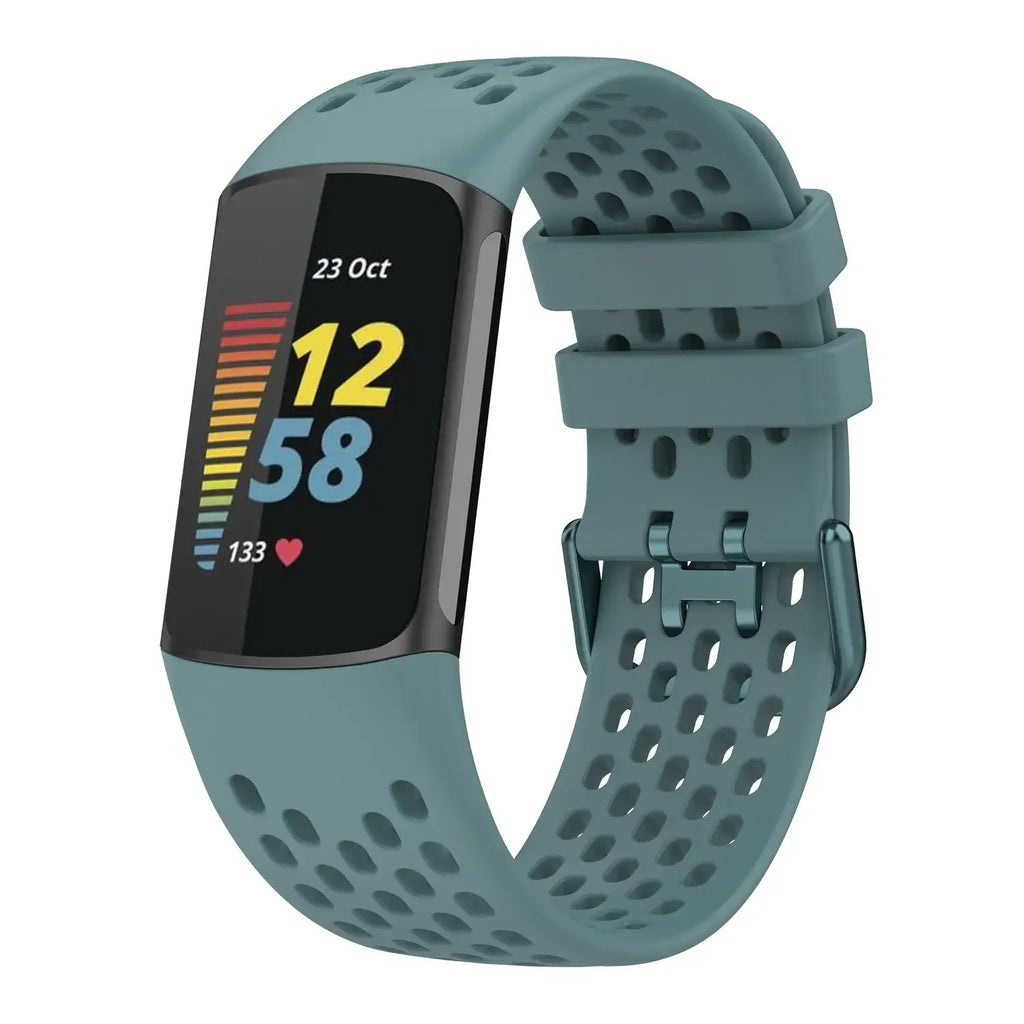 Fitbit Charge 5 6 Silicone Band - Soft Flexible Waterproof