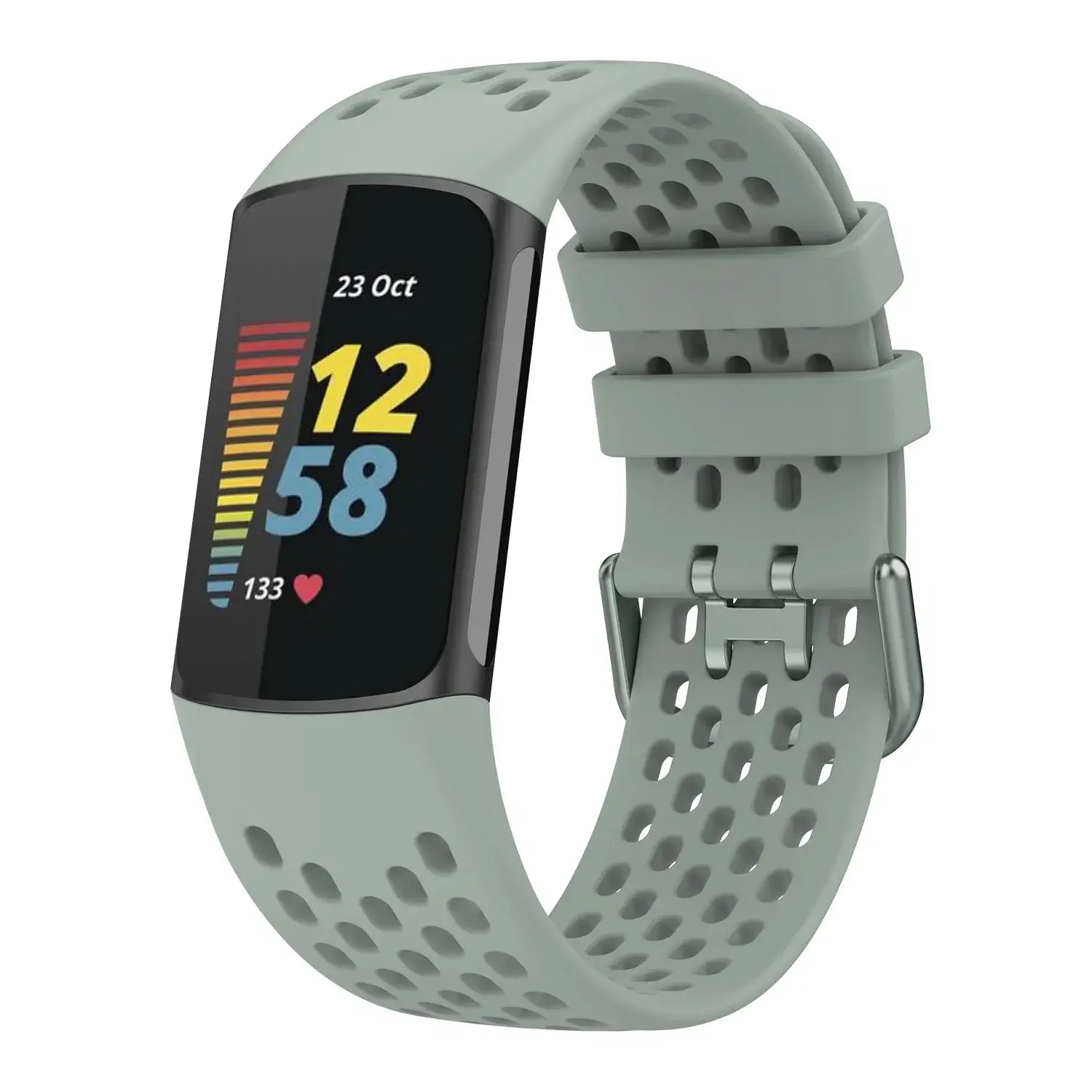 Fitbit Charge 5 6 Silicone Band - Soft Flexible Waterproof