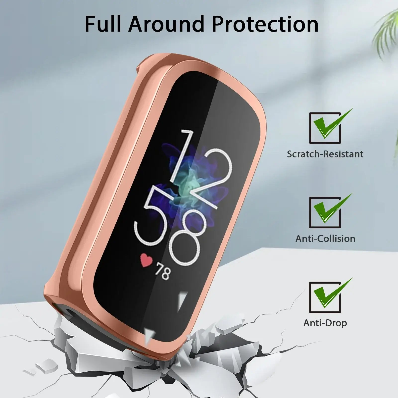 Fitbit Luxe Case and Screen Protector - Premium Protection