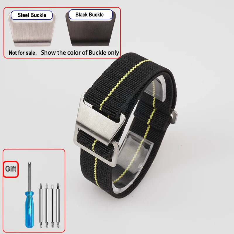 OnePlus Smartwatch Bands Nylon Elastic Parachute Fabric Watch Strap