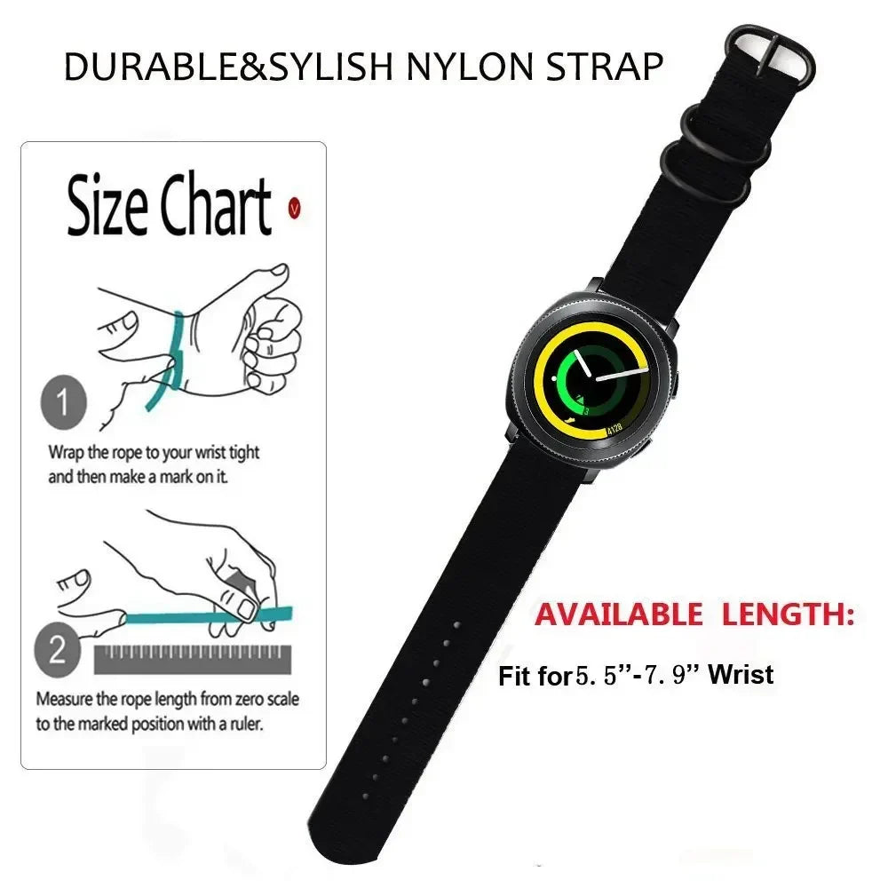 Amazfit Nylon Watch Bands - Sport Strap, Durable Fabric Band, Universal Fit