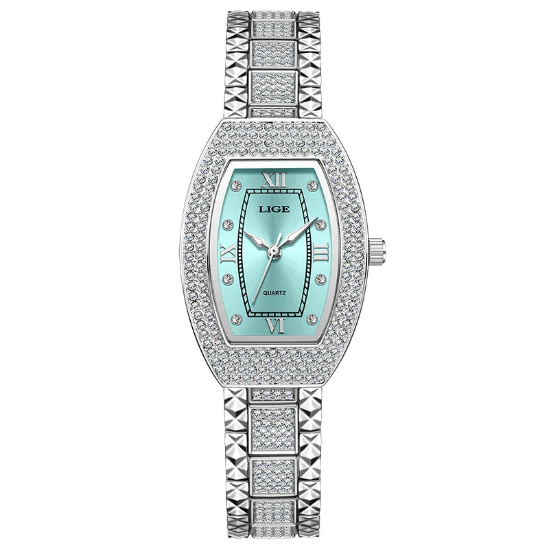 Women's Diamond Crystal Stainless Steel Dress Watch