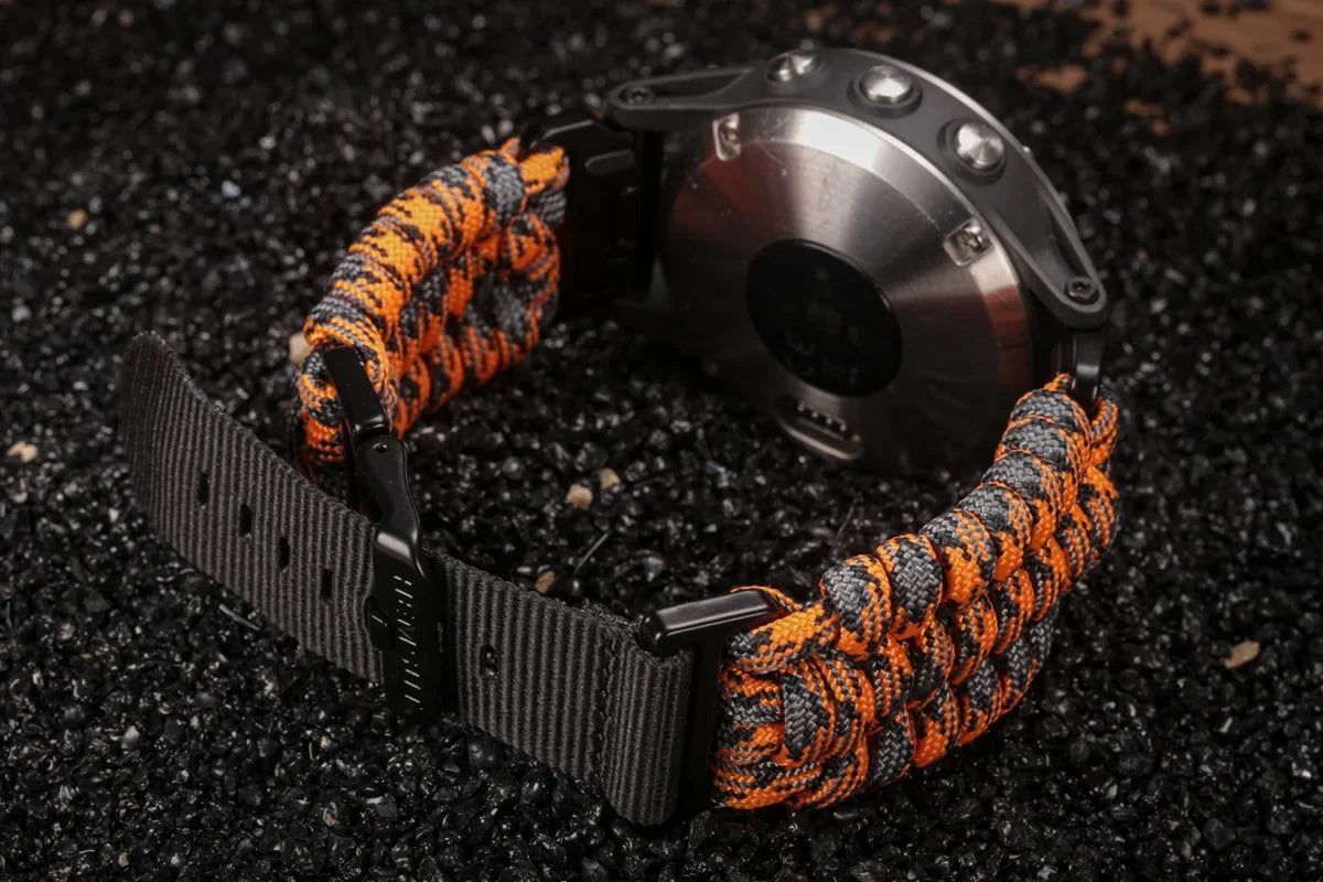Garmin Paracord Watch Band Strap - Durable Sports Design