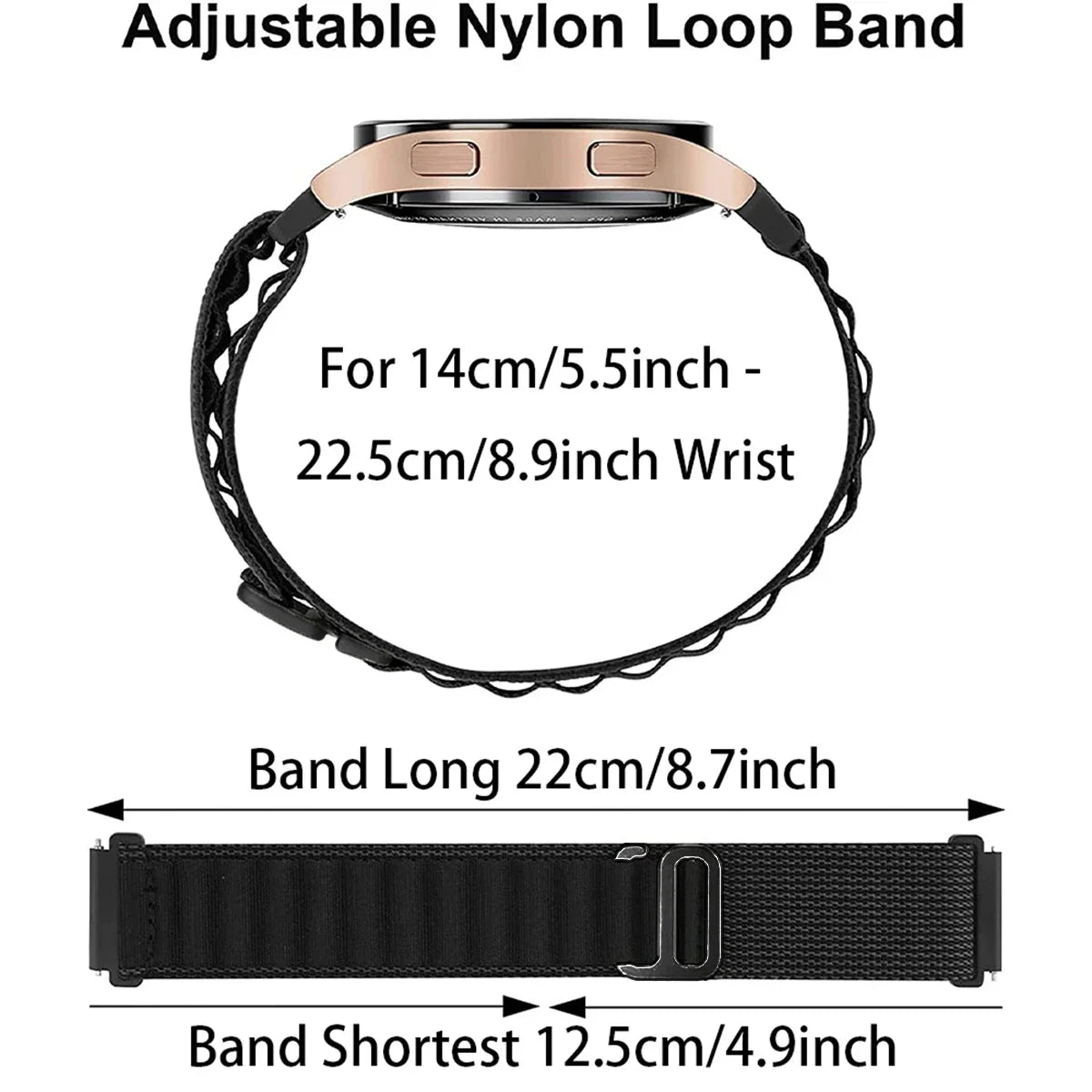 Amazfit Nylon Watch Band Replacement Strap for All Day Comfort