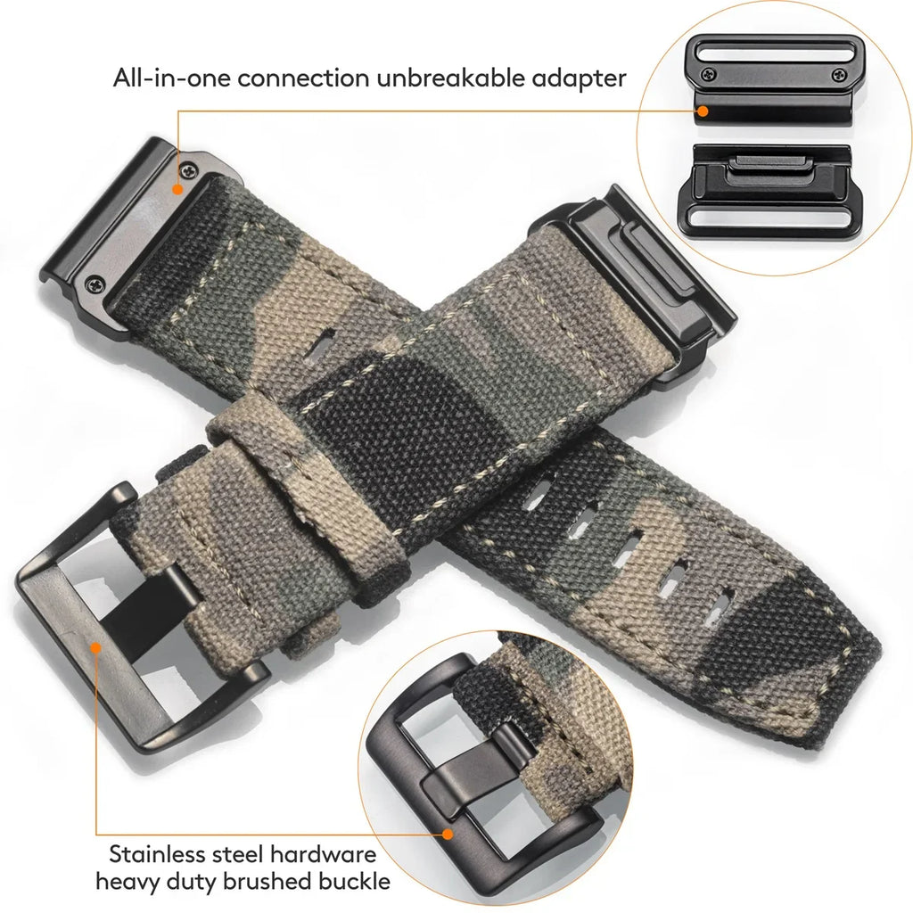 Garmin Rugged Nylon Sport Band - Durable Woven Strap