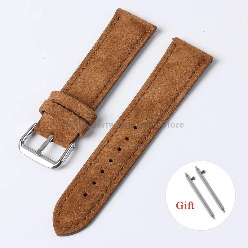 Polar Suede Leather Watch Strap For Polar Smartwatch - Handmade Quick Release