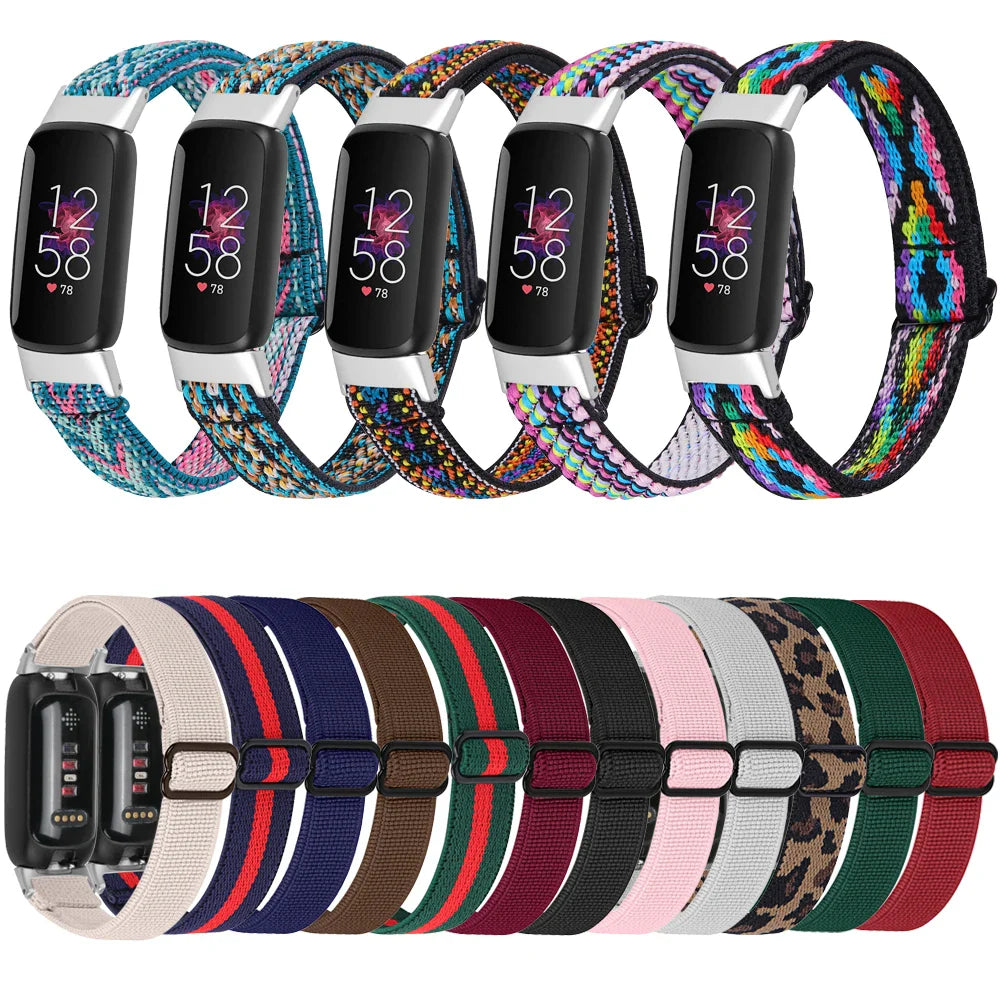 Fitbit Luxe Nylon Elastic Band - Soft Breathable Strap