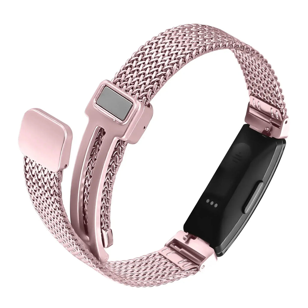 Fitbit Inspire 2, 1, HR Stainless Steel Band - Mesh Design