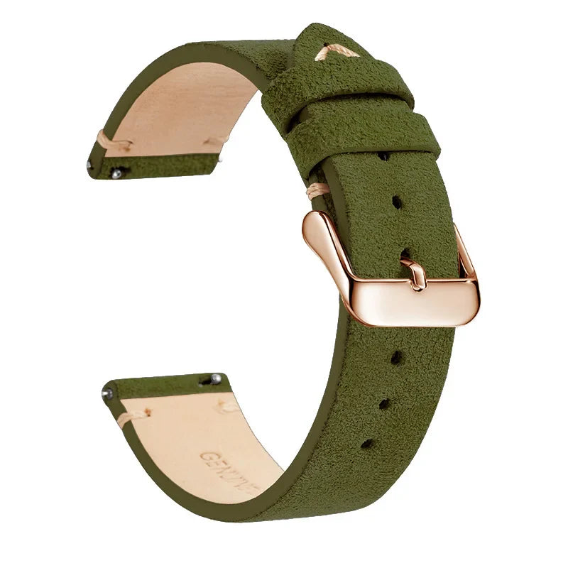 Polar Leather Watch Band Quick Release Genuine Cowhide Unisex