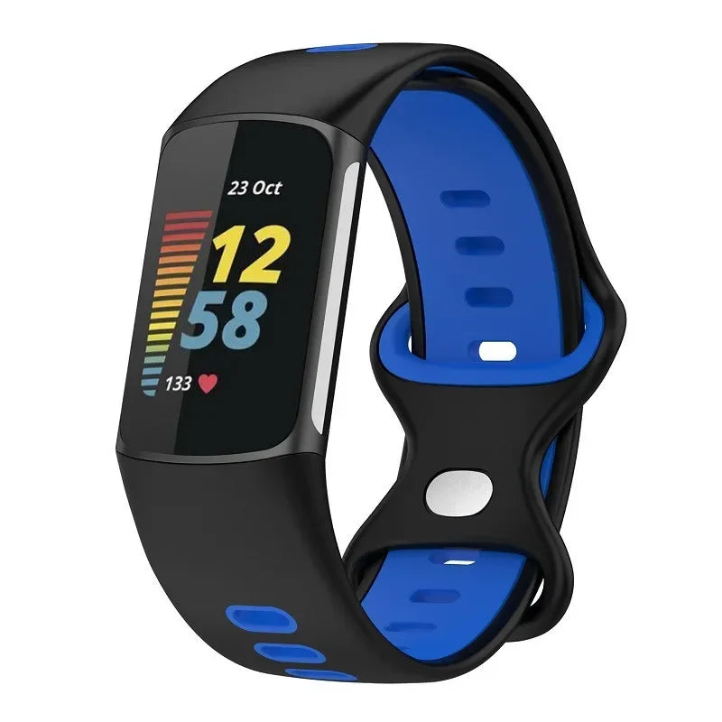 Fitbit Charge 5 6 Soft Silicone Strap - Sports Band