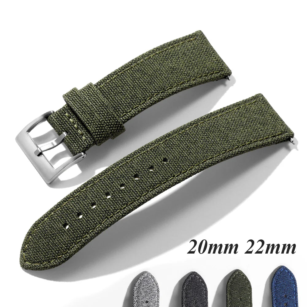 OnePlus Watch Band Nylon Quick Release Strap Waterproof Fabric Wristband Men Women