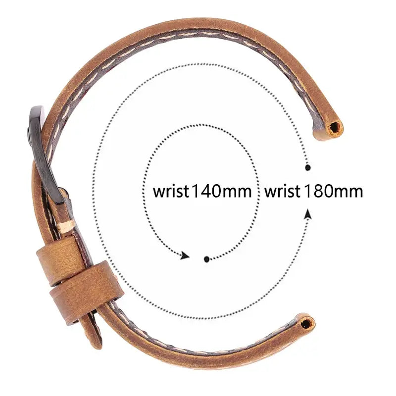 Samsung Galaxy Watch Leather Band - Breathable Classic Style