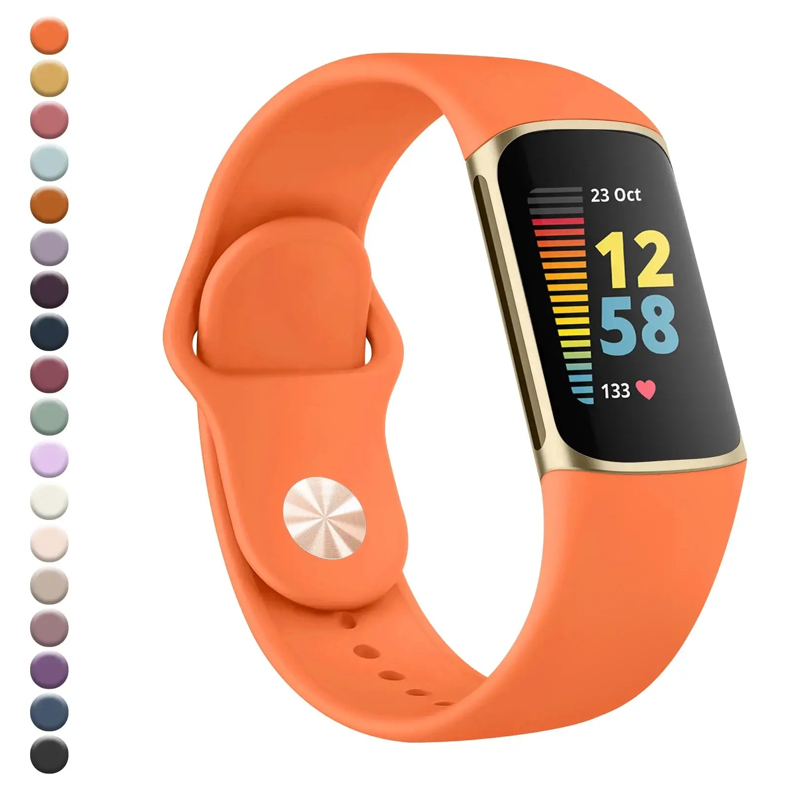 Fitbit Charge 5 6 Silicone Band - Soft Comfortable Design