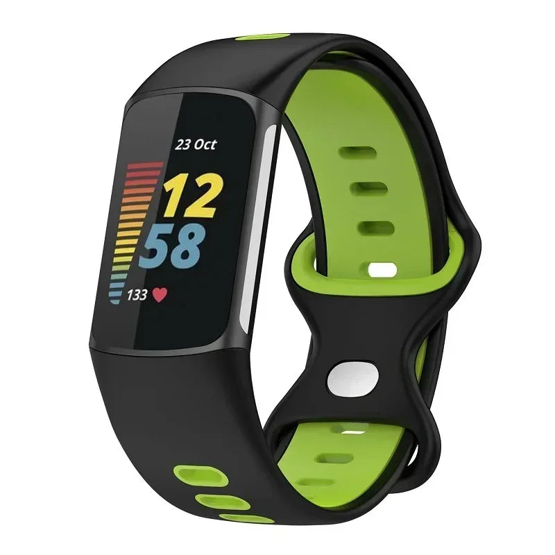 Fitbit Charge 5 6 Soft Silicone Strap - Sports Band