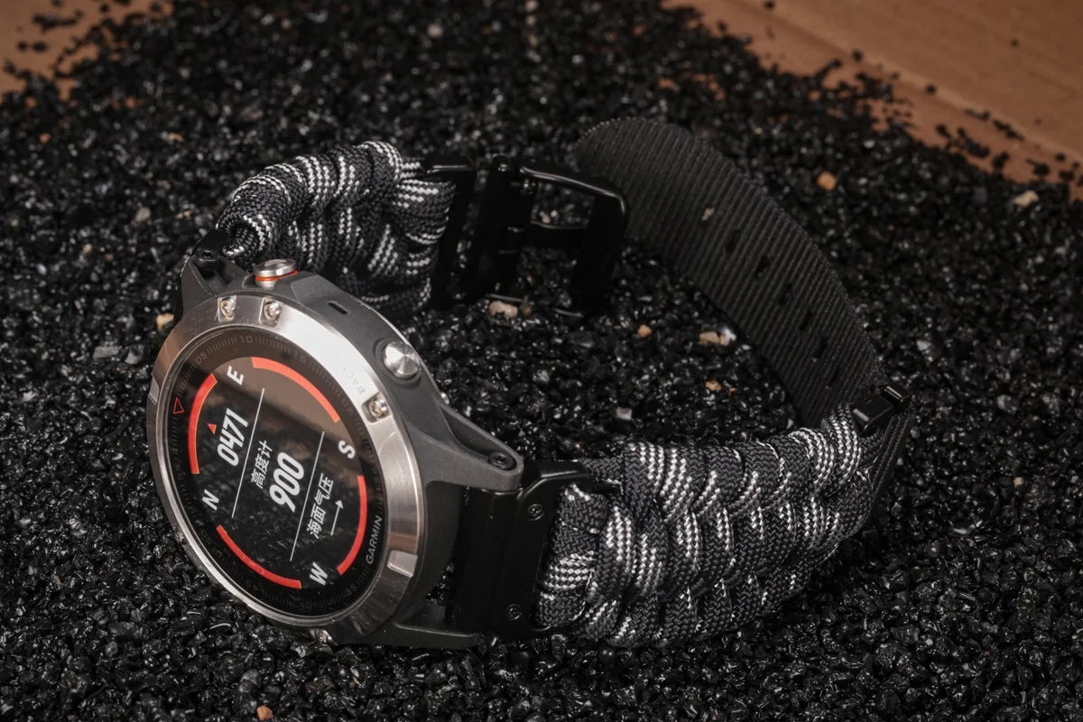 Garmin Paracord Watch Band Strap - Durable Sports Design
