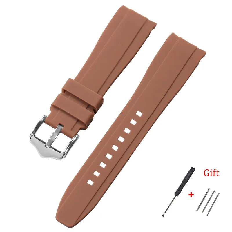 Polar Silicone Watch Band For Polar Smartwatch, Curved End, Unisex, Waterproof