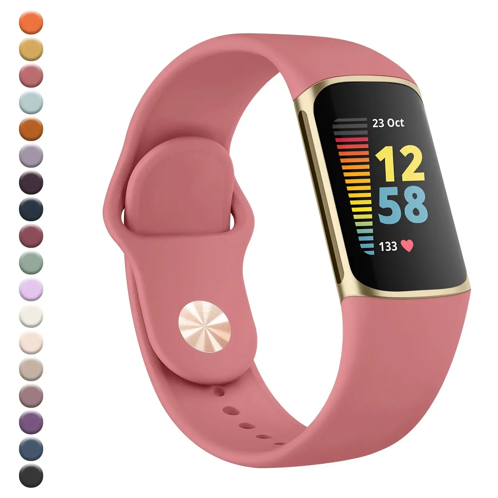 Fitbit Charge 5 6 Silicone Band - Soft Comfortable Design