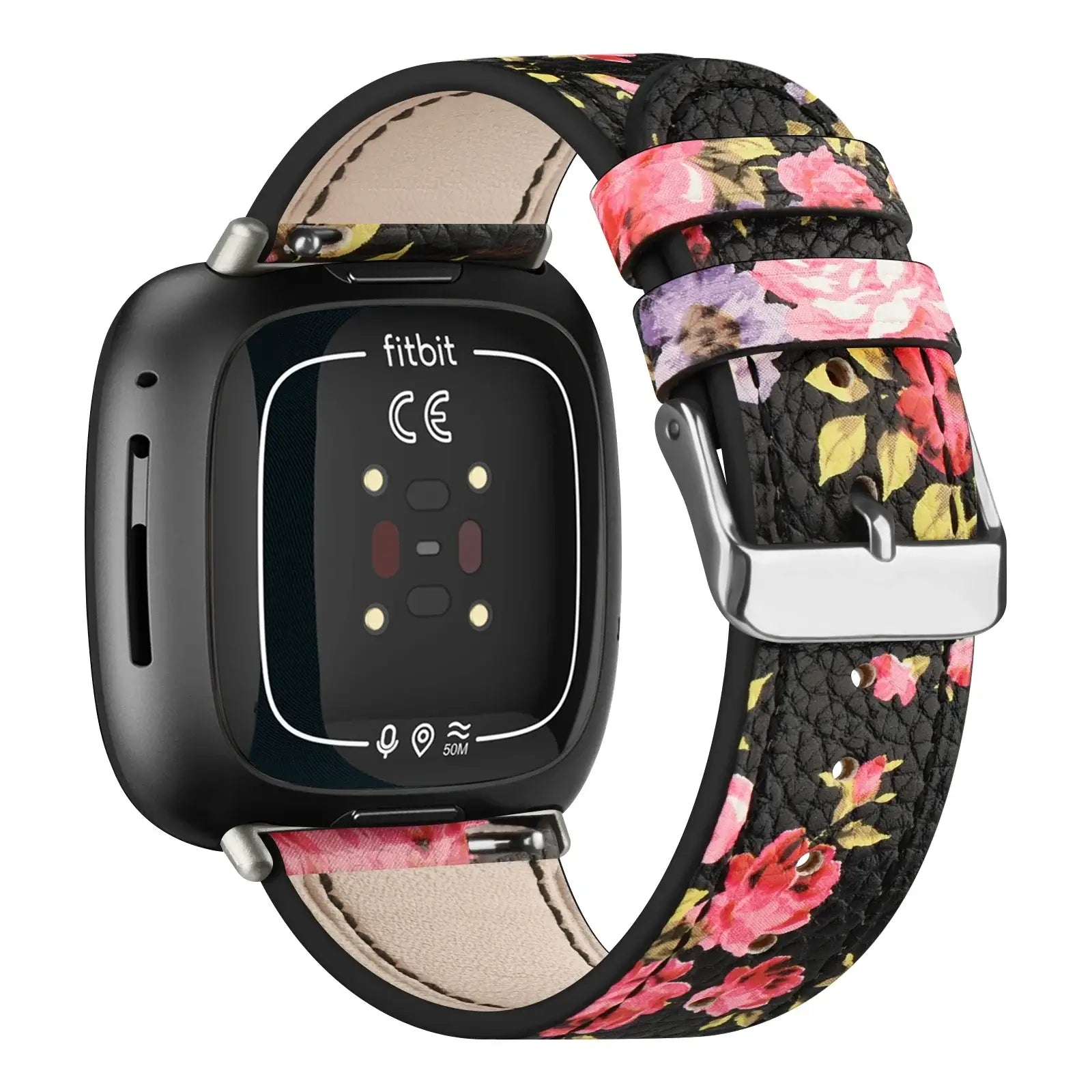 Fitbit Versa & Sense Leather Band - Stylish Durable Design