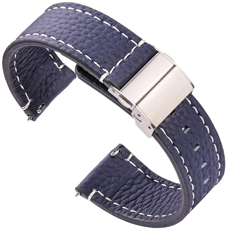 OnePlus Leather Watch Band, Pin Buckle Strap for Men Women, 20cm Wristband