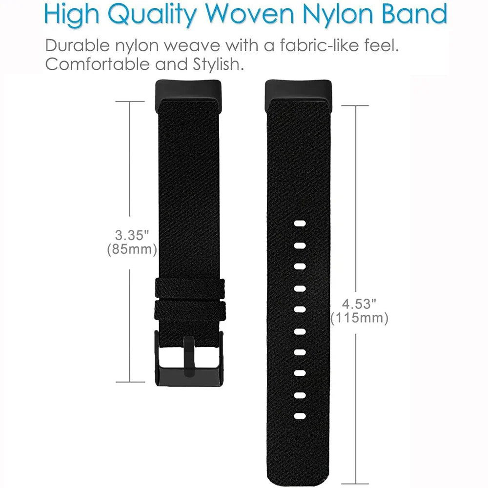 Fitbit Charge 6 5 Canvas Band - Comfortable Durable Strap
