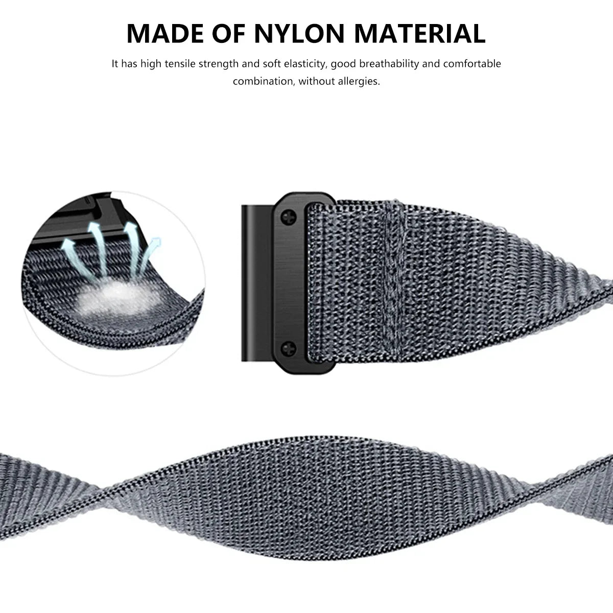 Garmin Nylon Quick Release Strap - Soft and Comfortable Band