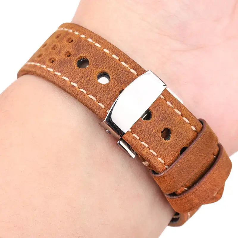 Ticwatch Leather Band - Breathable Design for Comfort