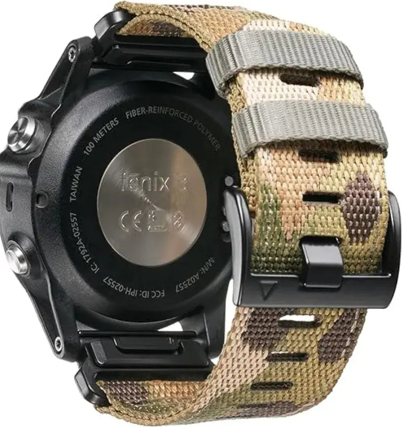 Garmin QuickFit Nylon Band - Tough Camo Design
