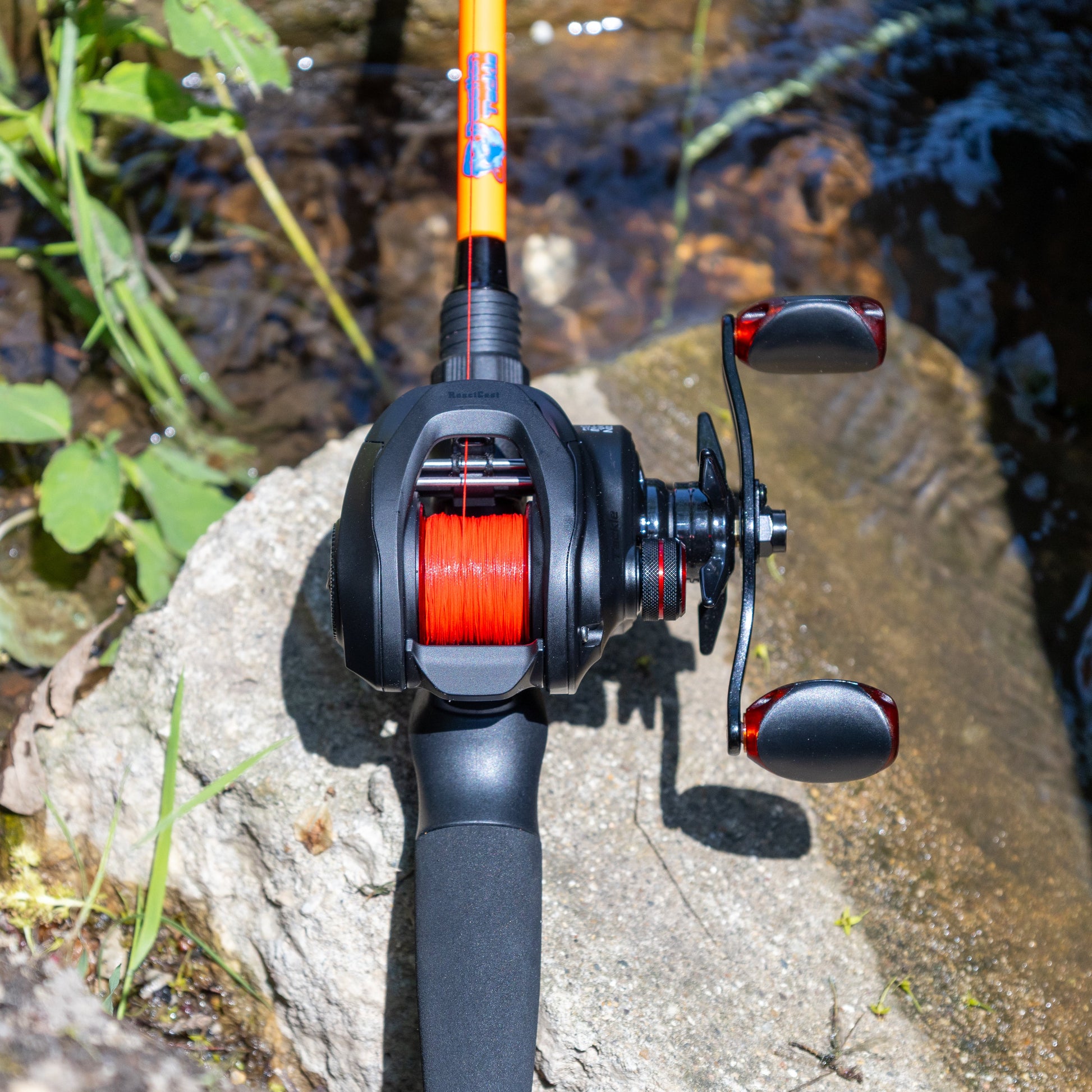 Reaction Tackle Braided Fishing Line - NO FADE Red