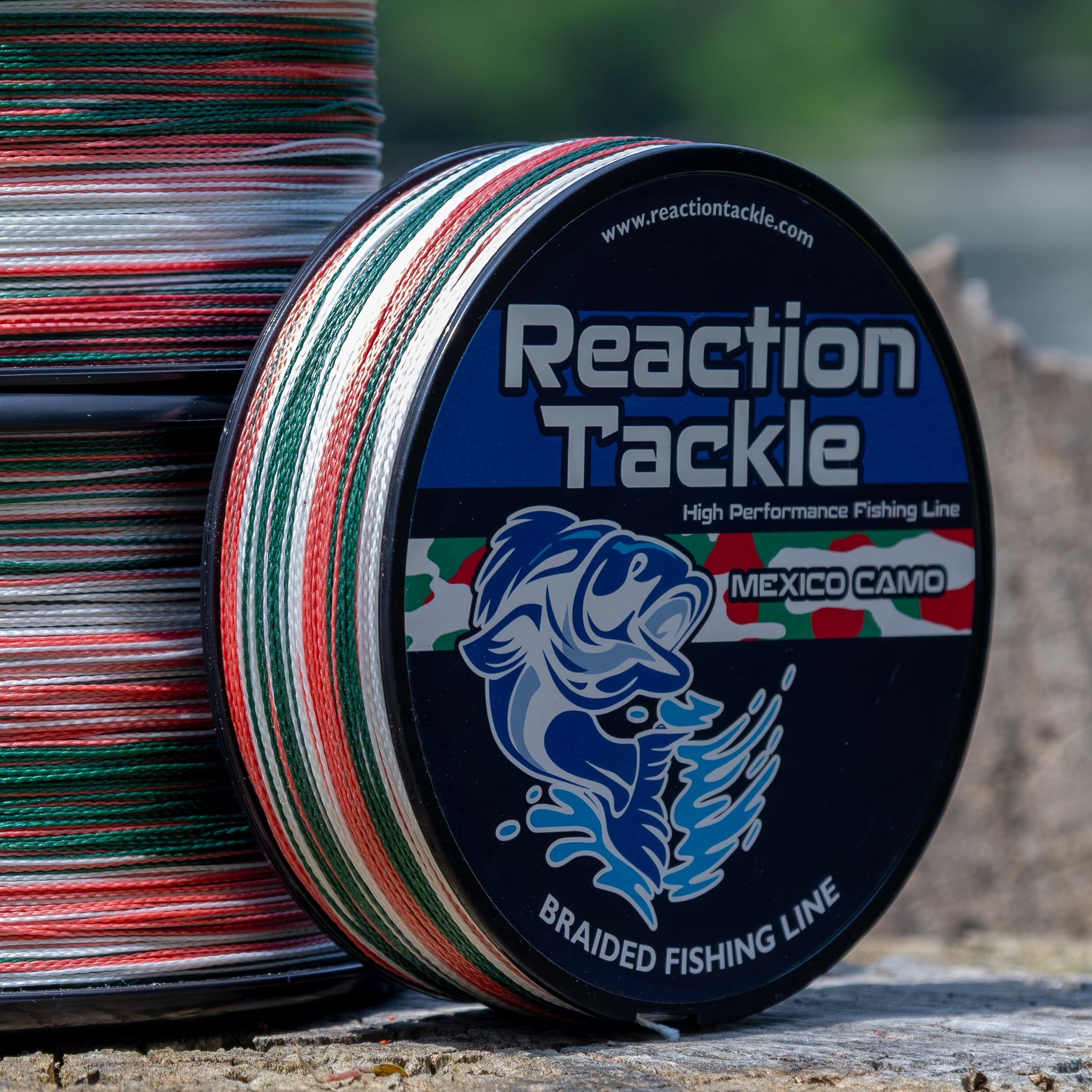 Reaction Tackle Braided Fishing Line - Mexico Camo - NEW