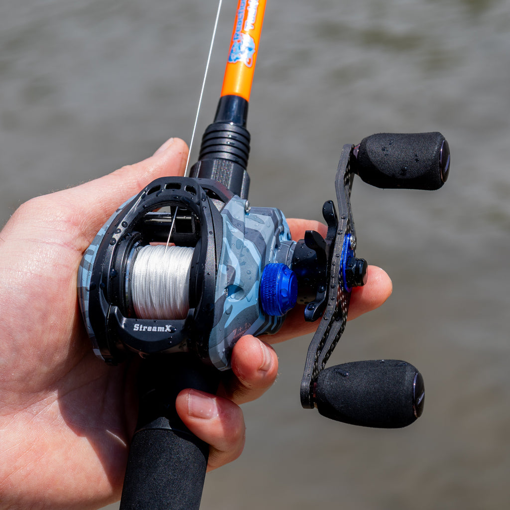 Reaction Tackle Baitcasting Fishing Reel- StreamX Edition- 7.5:1 gear ratio - NEW