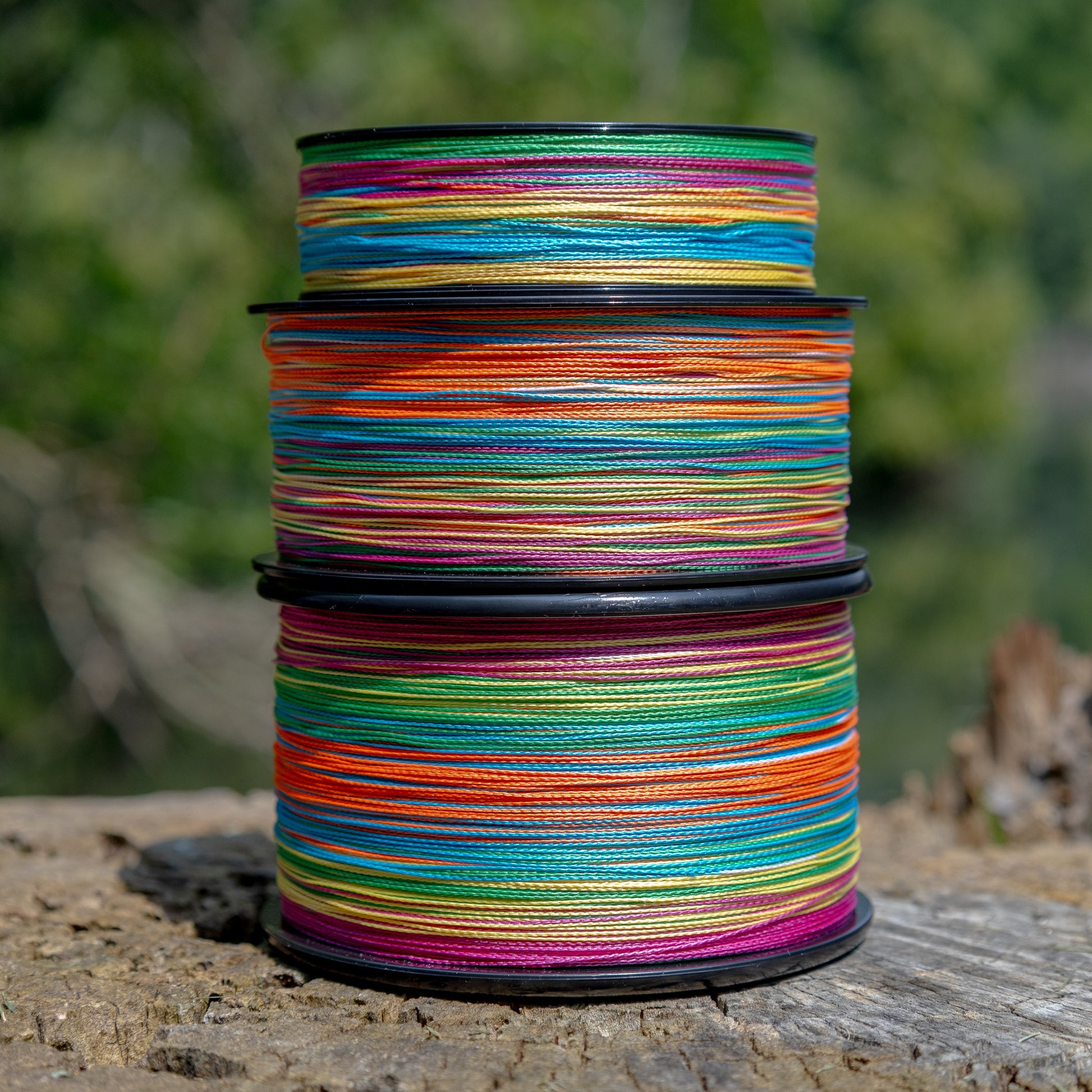Reaction Tackle Braided Fishing Line - Multi-Color