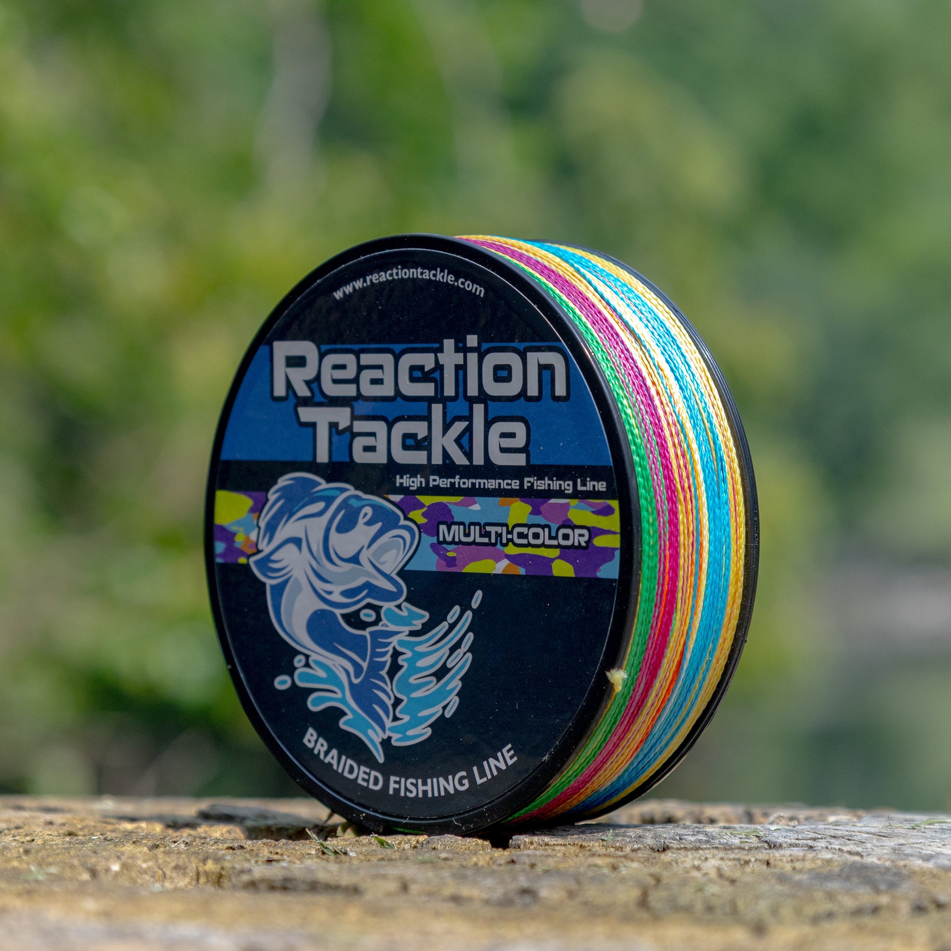 Reaction Tackle Braided Fishing Line - Multi-Color