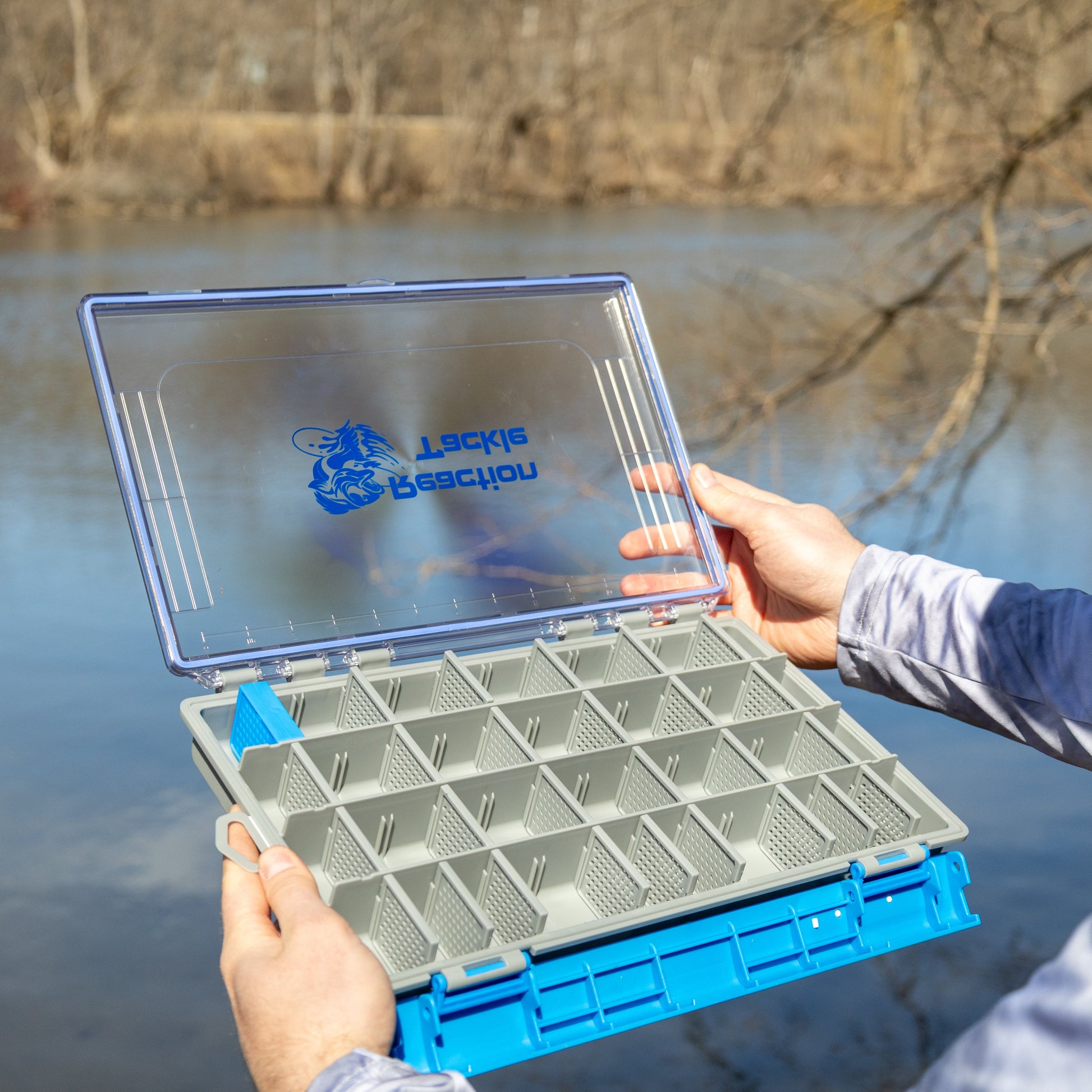 Reaction Tackle Ultra Elite Tackle Tray- Water Resistant with Single Clip Design - New
