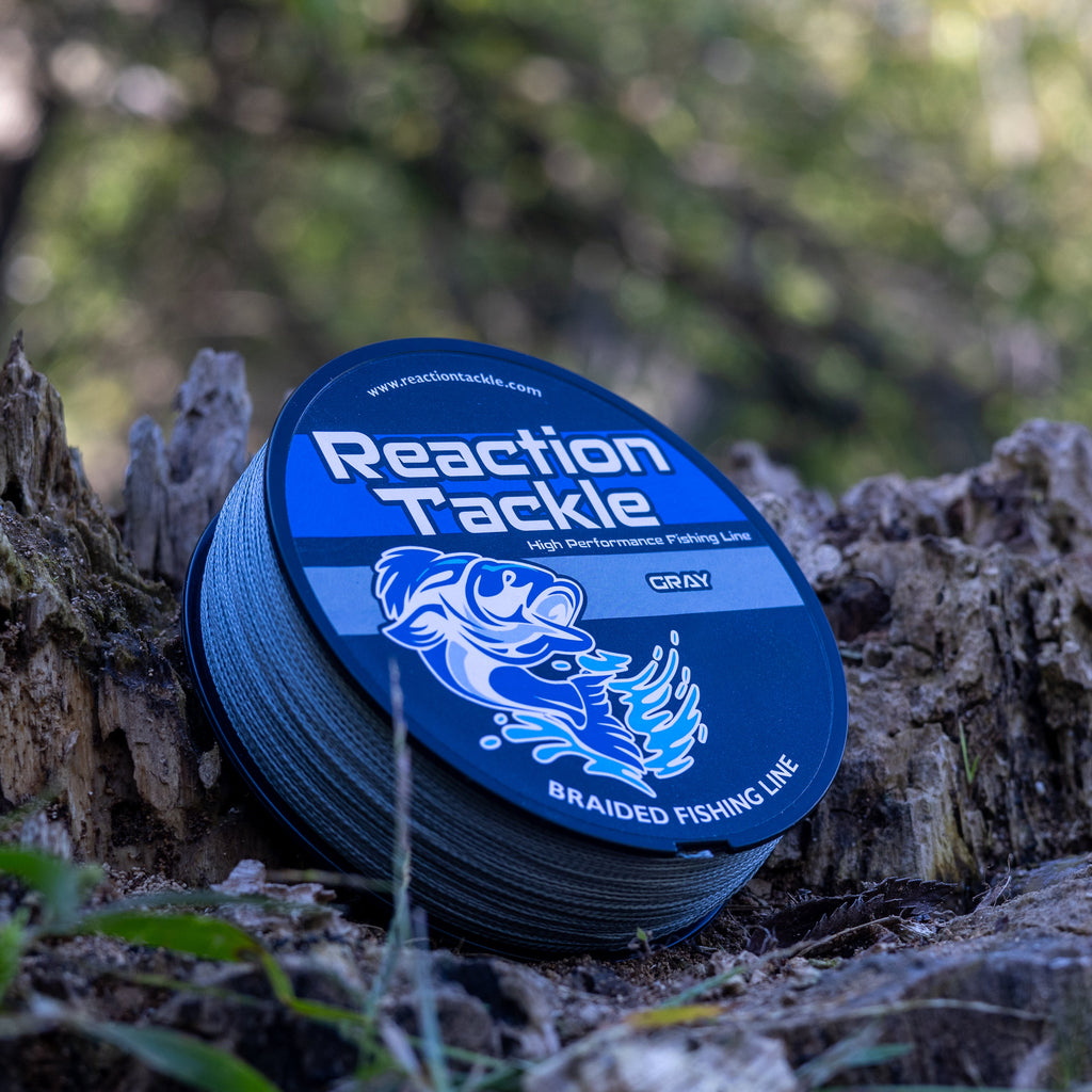 Reaction Tackle Braided Fishing Line - Gray