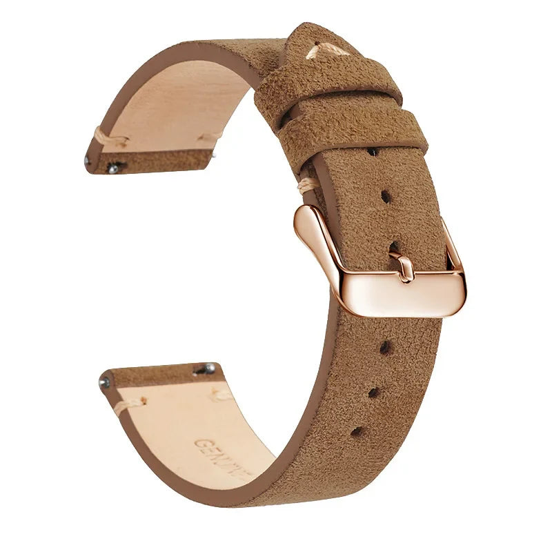 Polar Leather Watch Band Quick Release Genuine Cowhide Unisex