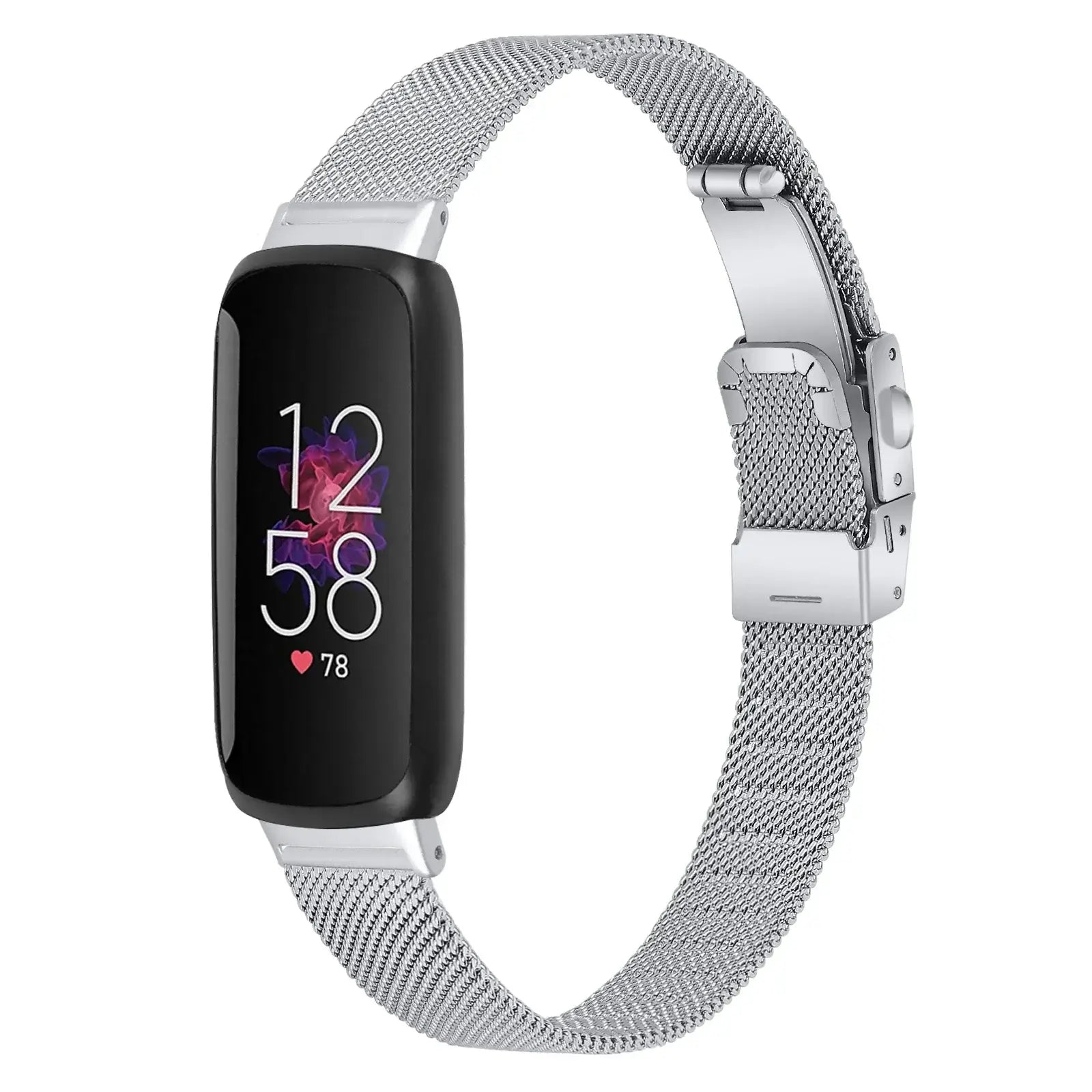 Fitbit Inspire 3 Thin Stainless Steel Band – Sleek Minimalist Metal Strap
