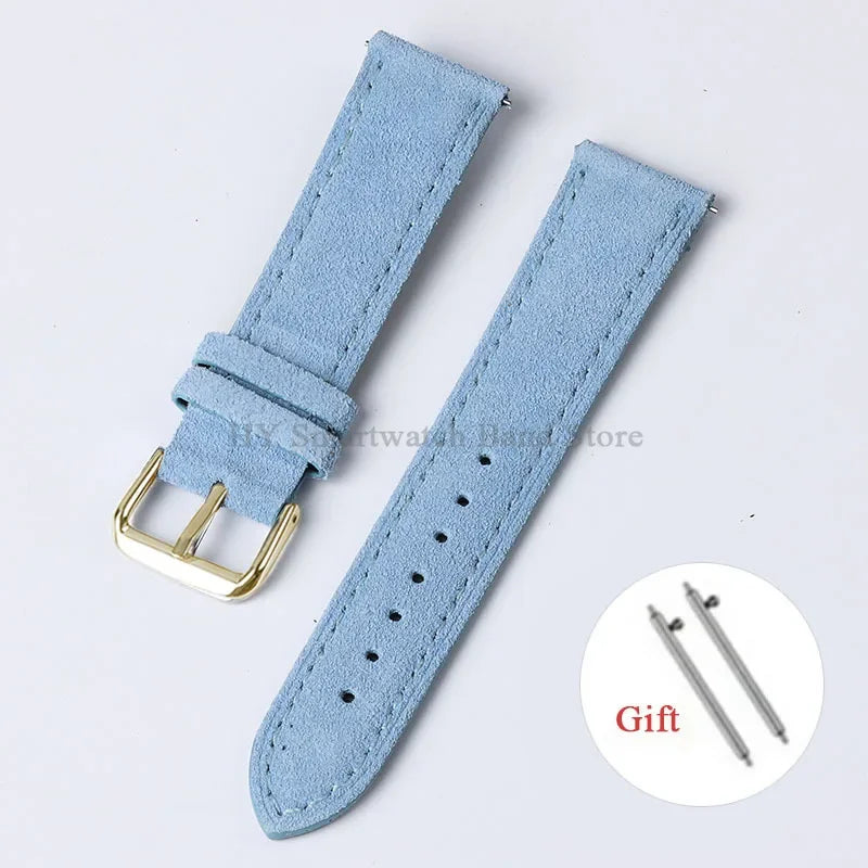 OnePlus Smartwatch Vintage Suede Leather Band Quick Release Strap