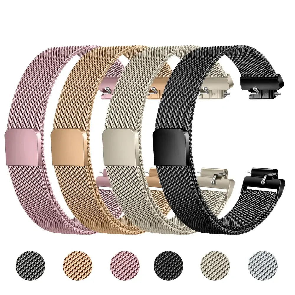 Fitbit Inspire 2, 1, HR Stainless Steel Magnetic Band - Mesh