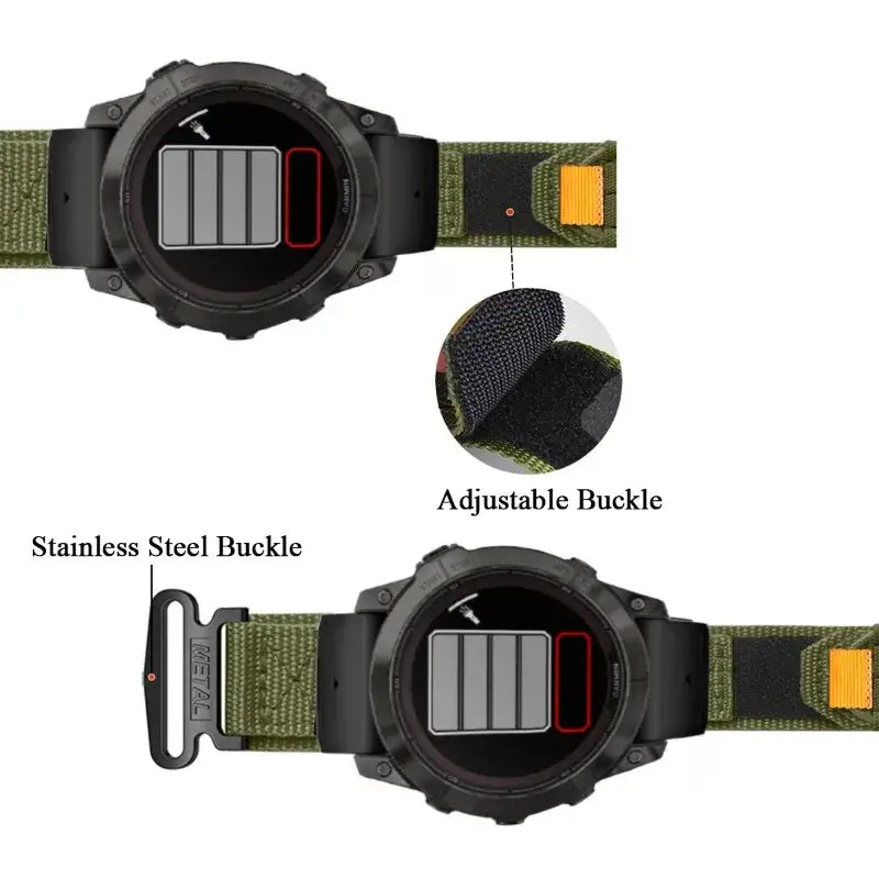Garmin Nylon Velcro Band - Durable Breathable Strap