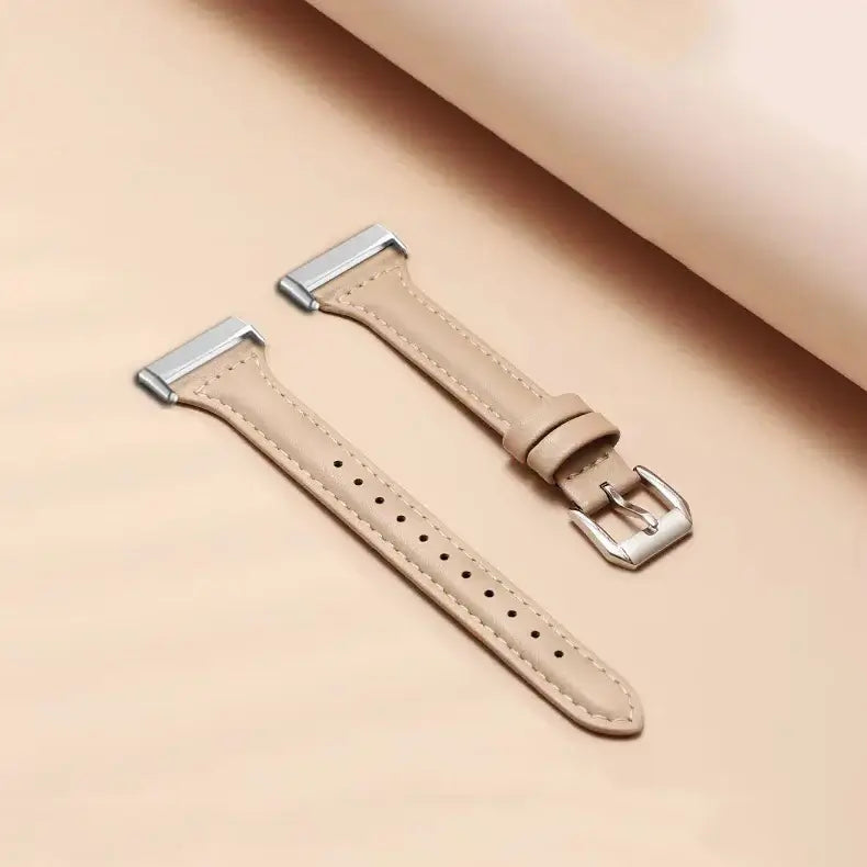 Fitbit Versa & Sense Leather Band - Classic and Stylish